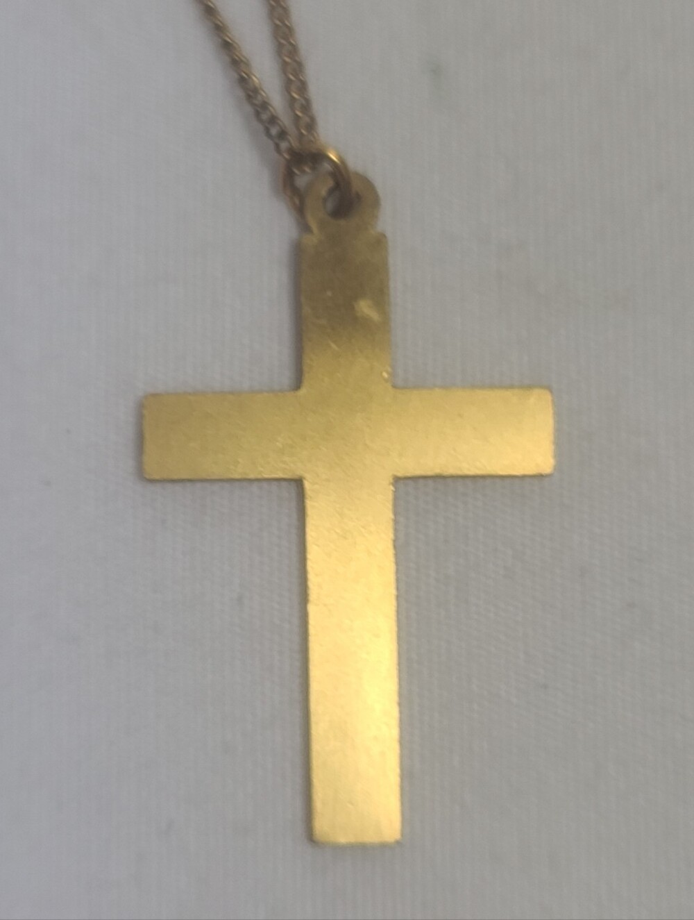 Artistry TM 12k Gold Filled Floral Black Enamel Filigree Cross Pendant Necklace - Picture 5 of 7